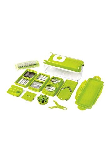 Generic Nicer Dicer Vegetable And Fruit Cutter Set Green/White