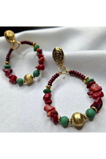azra takı tasarım Handmade Authentic Bohemian Women's Dangle Colorful Earrings