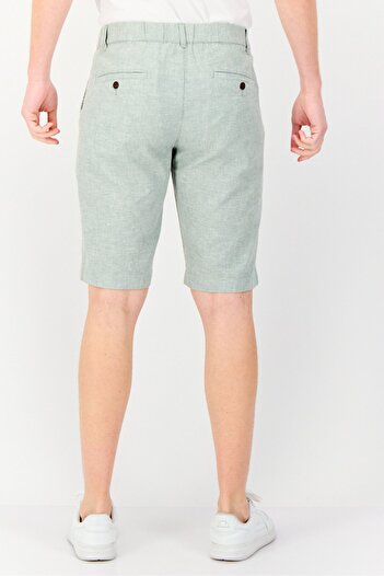 Giordano Men Chambray Chino Shorts, Light Green