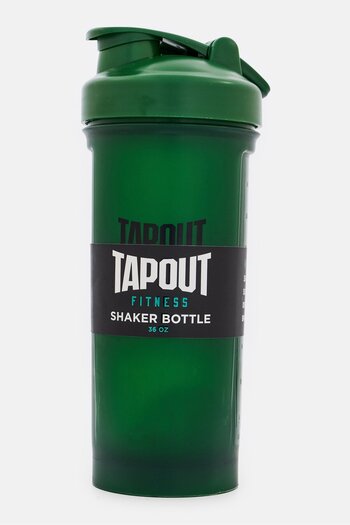 Tapout Fitness Shaker Bottle 1000ml, Dark Green