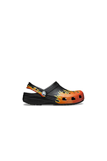 Crocs Papuci pentru copii Classic Flames Clog T 211214-0C4 Negru