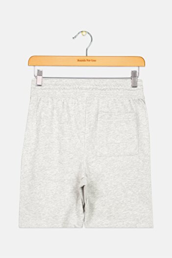 GAP Kids Boy Graphic Print Basic Shorts, Light Grey