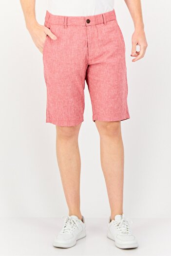 Giordano Men Heather Chino Shorts, Red