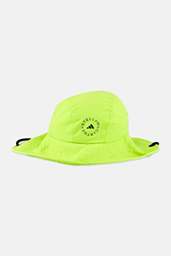 adidas x Stella McCartney Women Brand Logo Bucket Hat, Lime Green
