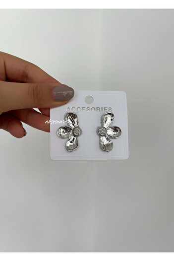 aksesuaris Half Flower Women's Earrings