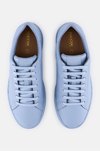 Geox Women D Spherica Lace Up Sneakers, Light Blue