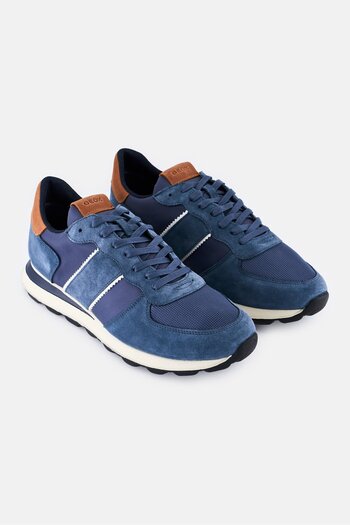 Geox Men U Spherica A Lace Up Casual Shoes, Blue