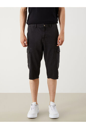 LC Waikiki New Season Men's Cargo Jean Shorts