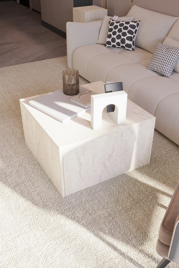 POFİTTO CUBE ORTA SEHPA TRAVERTEN DESENLİ