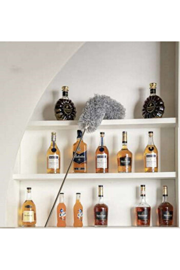 ideal STORE idealSTORE Dusting Brush, Telescopic Stick up to 250 cm, Round, Longitudinal, Matte