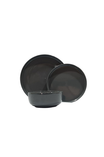 OEM 12-piece dinner service set, Matt Grey