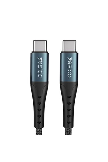 Yesido Data Cable Type-C to Type-C, 60W, QC, PD, 3A, 1.2m - Yesido (CA66) - Black