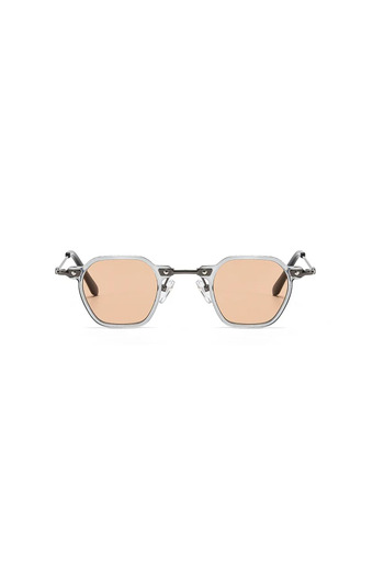 Toz Vintage Tirema Gray Frame Beige Glass Vintage & Retro Unisex Sunglasses