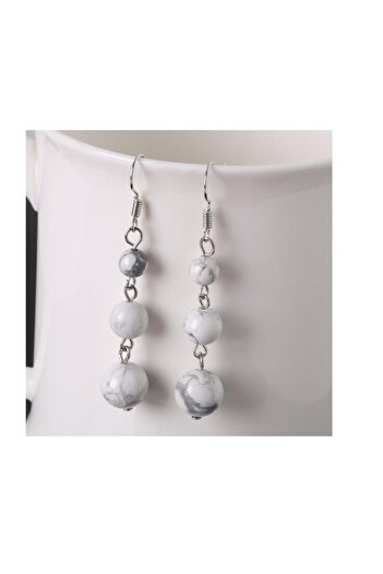 animis beauty Howlit earrings, balls made of natural semi-precious stones