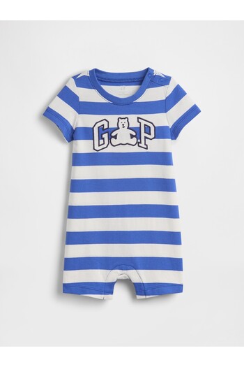 GAP Bebek Mavi Logo Raglan Tulum