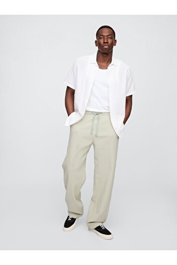 GAP Erkek Gri Gauze Baggy Easy Pantolon