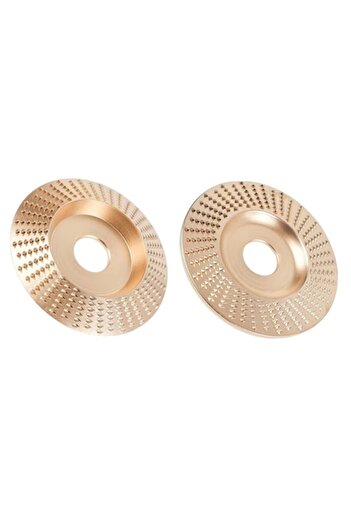 Globalport Retail Set of 2 Rasp Discs 125mm, Conical and Flat, for Flex, Carving and Sanding Wood