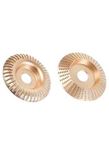 Globalport Retail Set of 2 Rasp Discs 125mm, Conical and Rounded, for Flex, Carving and Sanding Wood