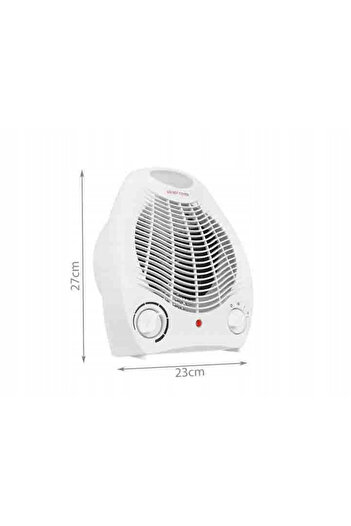 zola Office fan heater, 2000W, 2 power levels, 6 intensity levels, 230V, plastic, white