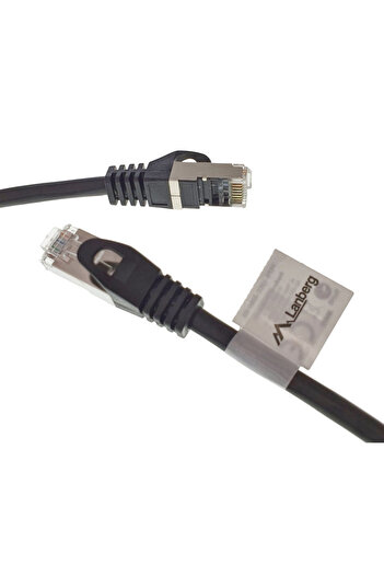 Lanberg Cablu FTP ecranat, Lanberg 41998, cat 5e, lungime 15m, AWG 26, 100 MHz, 2 x mufe RJ45, ethernet