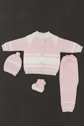 Cevval Baby Set with Booties, Hat, Cardigan and Pants