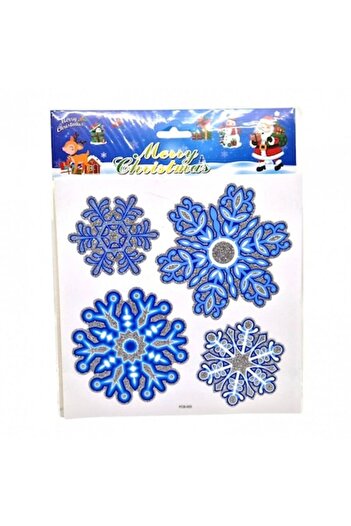 OEM Decoratiune Craciun, sticker fulg de nea, model 2403