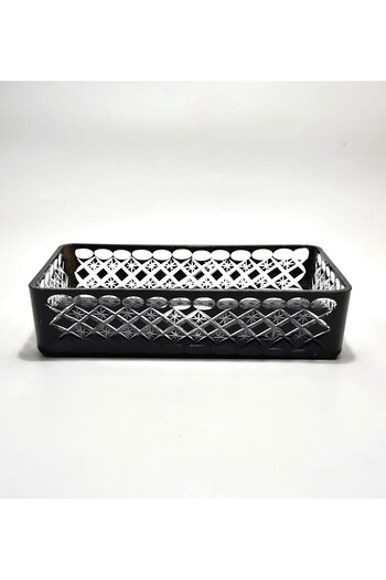 Akden Kristal Crystal Cutting Decor Ektrella Baton Presentation Glass Bowl