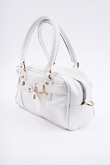 MUGGO Rosali̇e Women's Belt Detailed Hand and Shoulder Bag