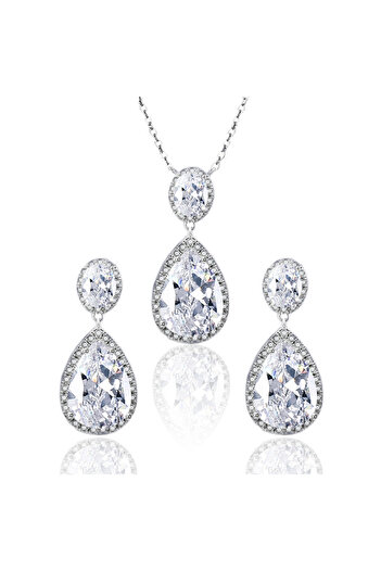 OEM Luxury Water Drop Jewelry Set