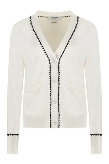 THOM BROWNE Thom Browne Cardigan In Silk And Cotton