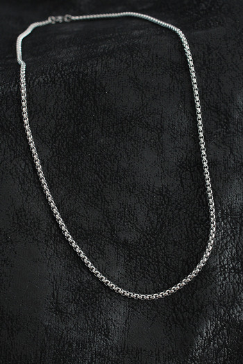 BESKAR 316L Steel Braided Chain Model Silver Color Men's Necklace