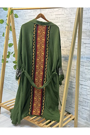 Befera Design Sultan Muslin Kimono 100% Cotton Bathrobe Kaftan Dressing Gown