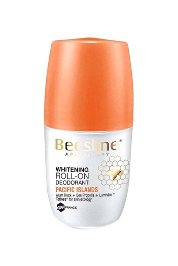 Beesline Pacific Island Whitening Roll-On Deodorant White/Orange 50ml