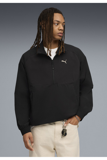 Puma Pánské tepláky PUMATECH Relaxed Half-Zip Crew