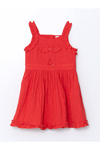 LC Waikiki New Season Ribbon Detailed Girl's Dress - S5Ep55Z1