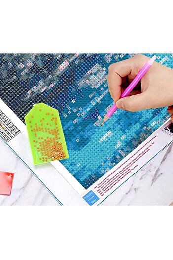 DUCK HOBY 50x40 Boncuklu Taş İşleme Mozaik Elmas Goblen Tablo Resim Boncuk Puzzle Dıamond Paıntıng Hı Stone