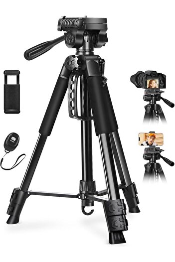 Generic 170cm Aluminum Tripod for Camera Phone, 360° Panoramic Shot Camera Stand