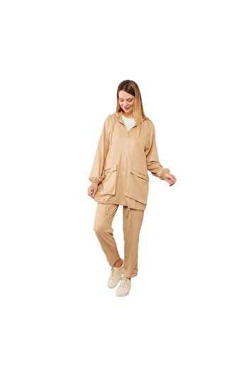 Levidor Hooded Zipper Closure Sports Suit