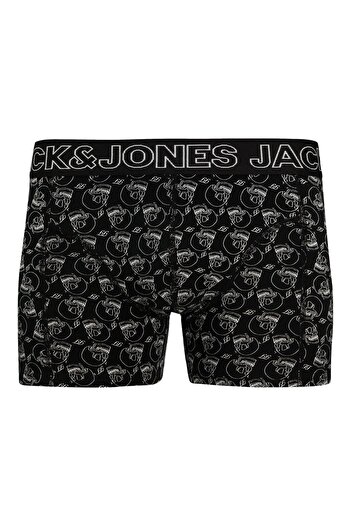 Jack & Jones J&J Jaccapri Skull Mixed Color 3-Piece Coral Black Yellow Boxer Pack
