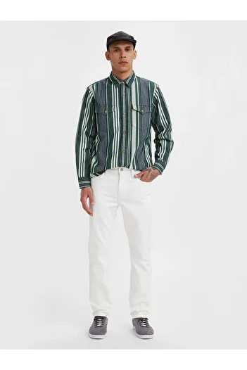 Levi's 511 ™   Slim Ανδρικό Λευκό Τζιν Παντελόνι 04511-5511