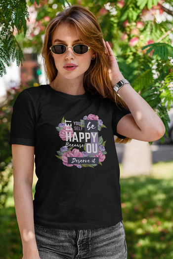 feinas Women's Tshirt - Happy