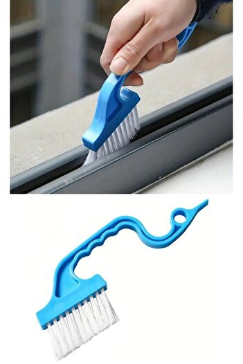 jetfast 2Pcs 18cm Edge Cleaning Brush and Scraper Detail Cleaning Car and Bathroom Brush