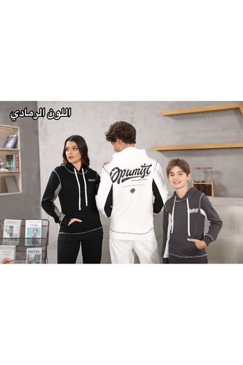 ALANAQA Boys' Winter Oversized Hoodie Set for Unisex, Ages 6-16 Years
