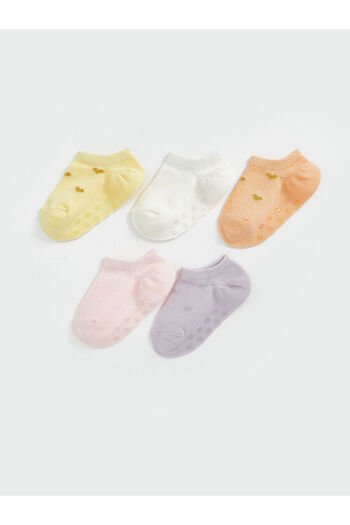 LC Waikiki Printed Baby Girl Booties Socks Pack of 5