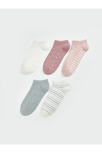 LC Waikiki New Season Patterned Women's Booties Socks 5 Pack - S58481Z8