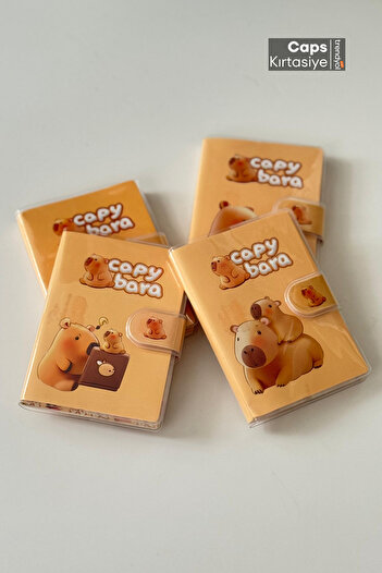 caps anlarınızı paylaştığınız ortağınız 2 Pieces Capybara Snap Lock Transparent Cover A7 Notebook - Capybara Kawai Sweet Mini Notepad
