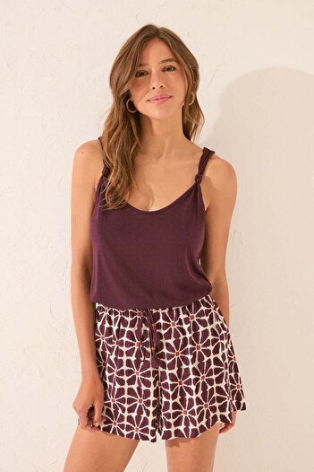 Women'secret Viscose trouser with floral print