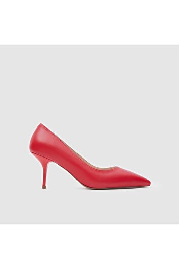 TOGO Kırmızı Hakiki Deri Kadın Stiletto [060067]