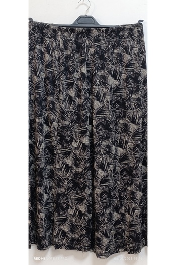 AKŞEN GİYİM Plus Size Six-Piece Viscos Fabric Turkish Mother Prayer Skirt Suitable for Sizes 44-46-48