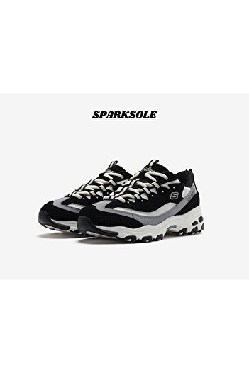 SKECHERS D'lites - Smooth Nostalgia 150537-BKNT Kadın Siyah Sneakers -SPARKSOLE